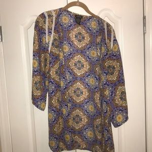 Printed cardigan